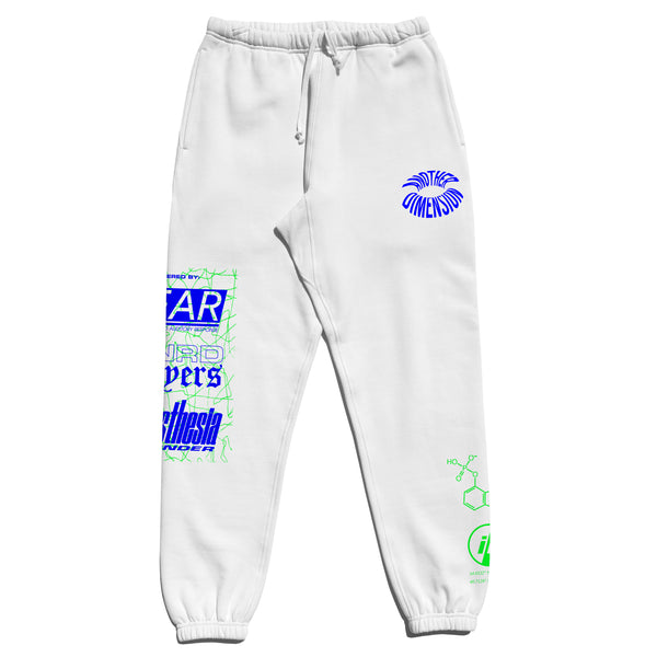 ANOTHER DIMENSION SWEATPANTS - WHITE