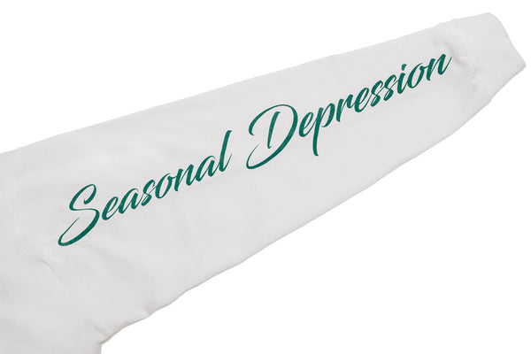 SEASONAL DEPRESSION L/S TEE  - WHITE