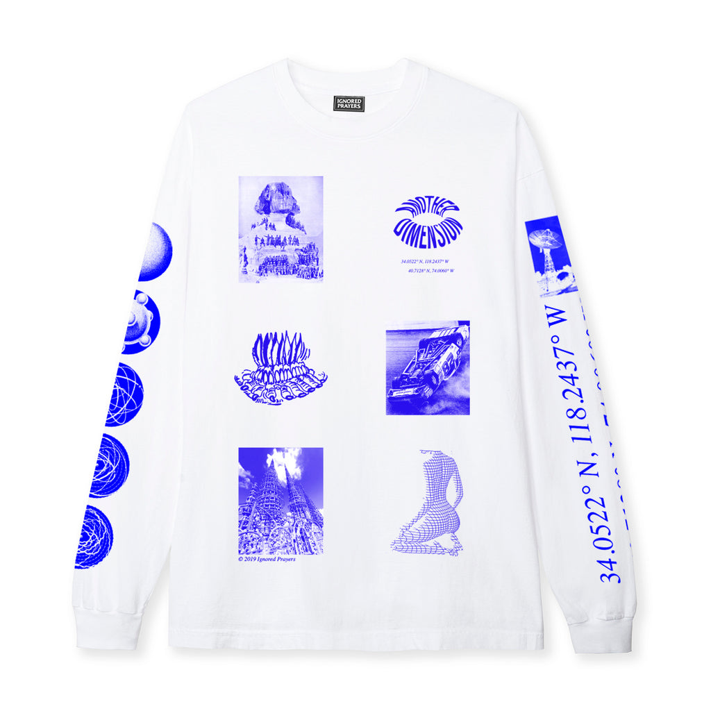LEVEL UP L/S  TEE - WHITE